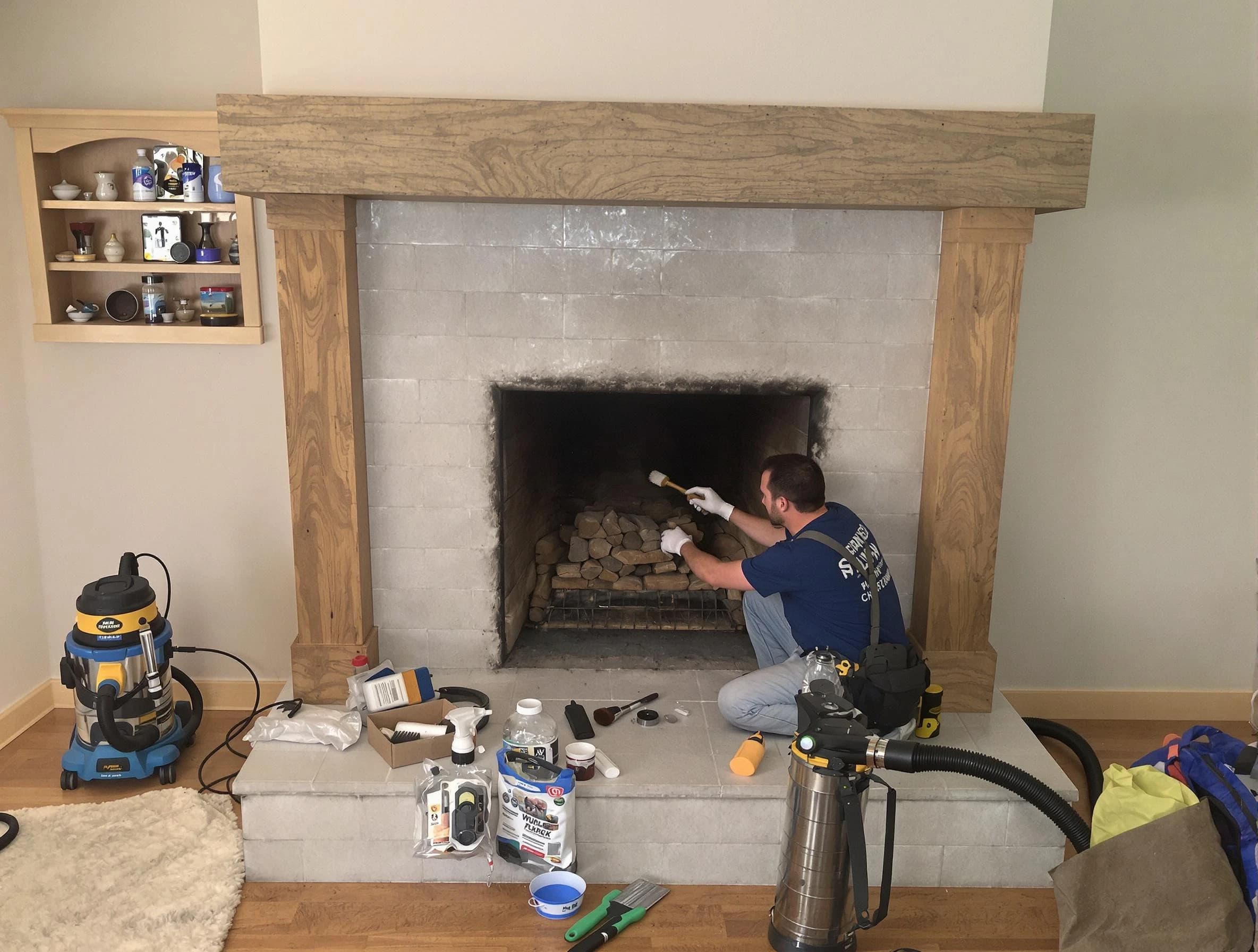 Detailed creosote removal process by Castle Pines Chimney Sweep in Castle Pines, CO