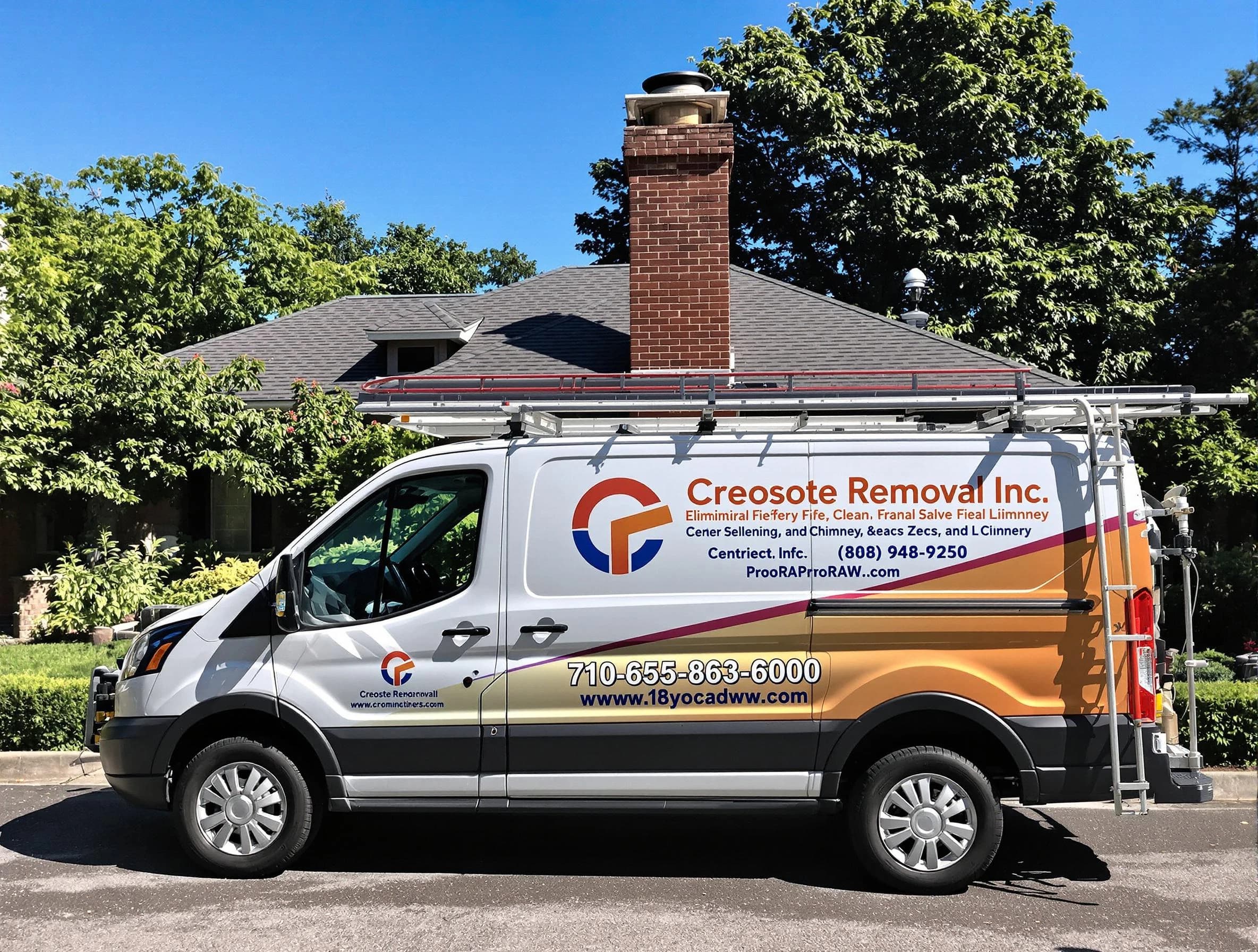 Castle Pines Chimney Sweep technician removing creosote safely in Castle Pines, CO