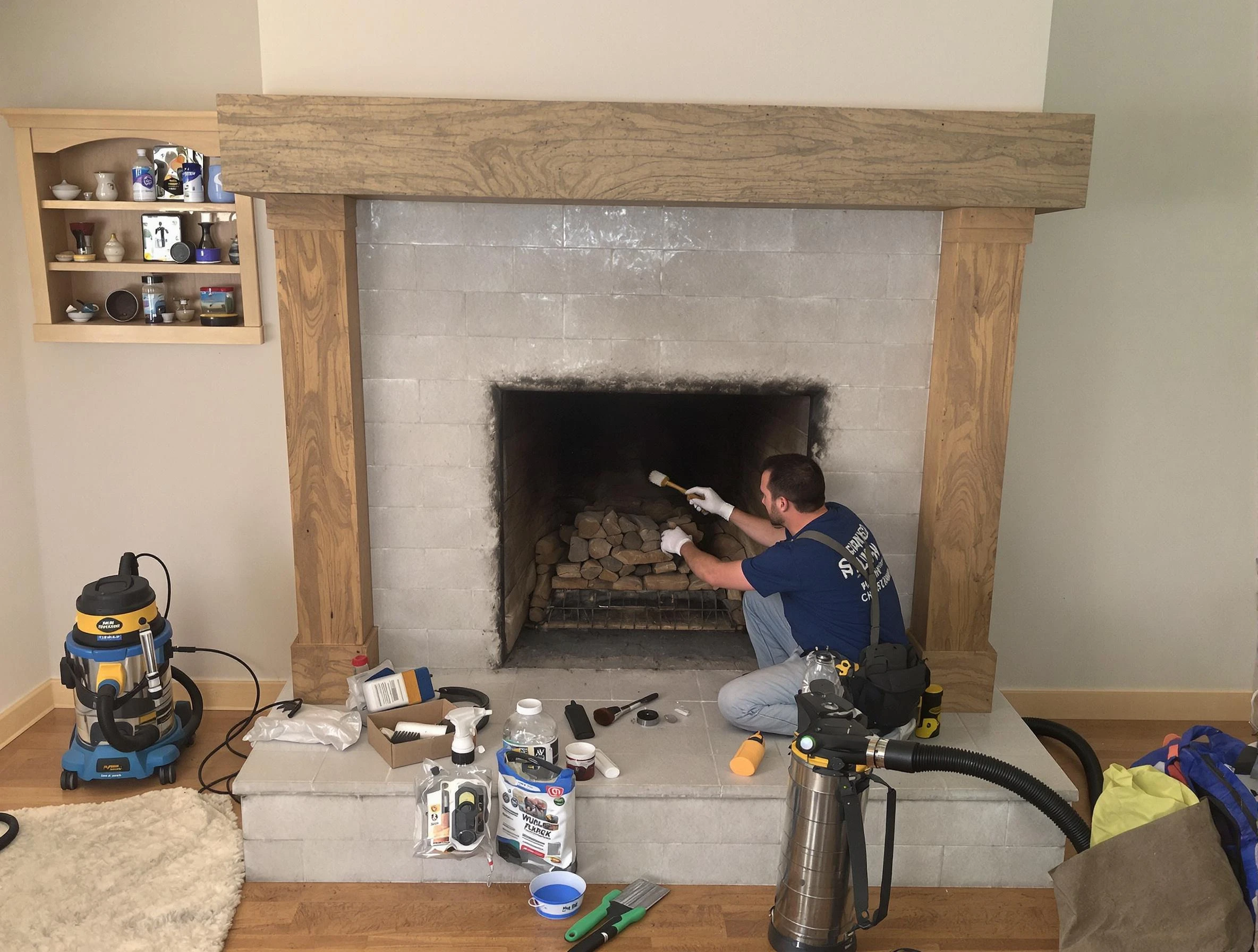 Detailed creosote removal process by Castle Pines Chimney Sweep in Castle Pines, CO